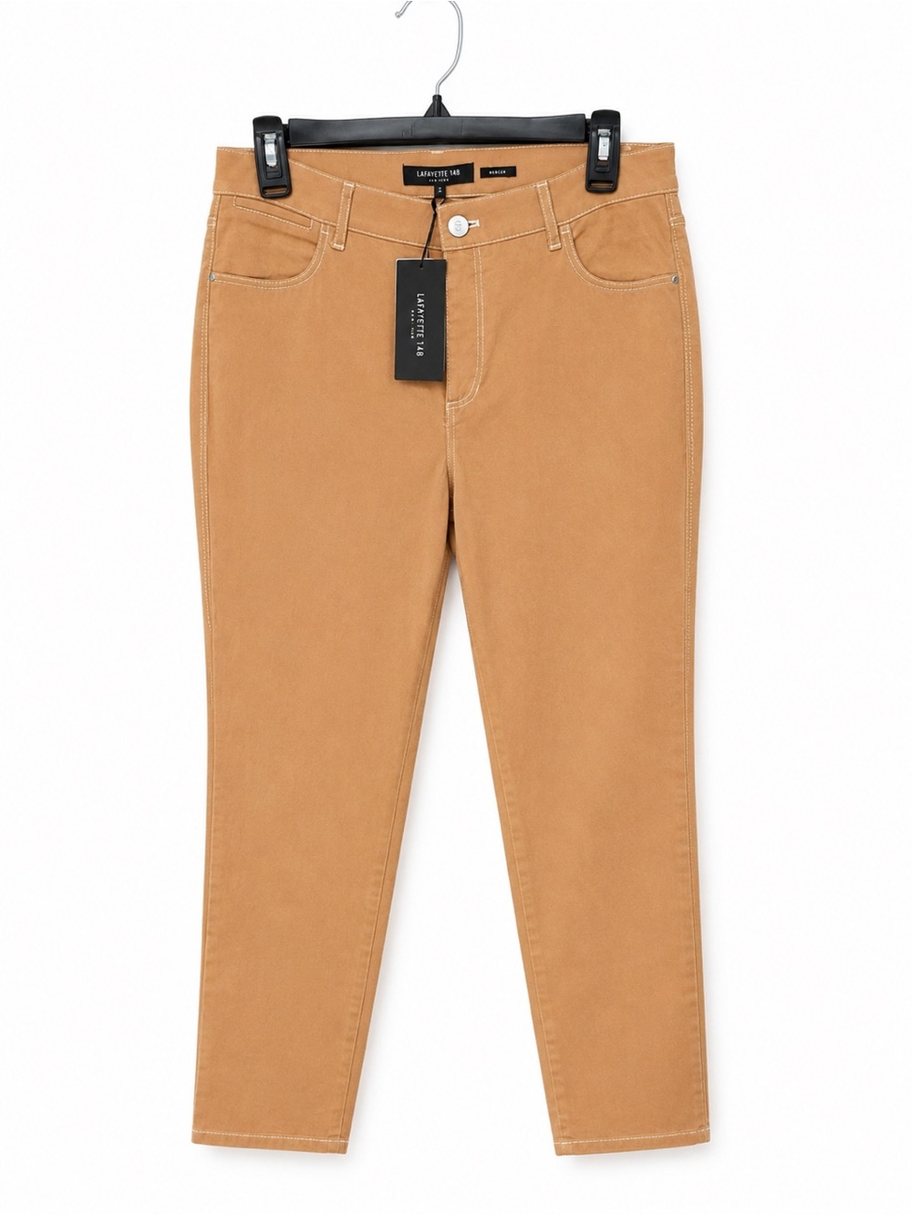 Lafayette 148 New York Mercer Slim Stretch Ankle Pants Squash NWT Size 6